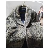 Brown Leopard Print Coat