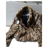 Joujou Brand Leopard Print Crop Jacket