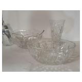 Waterford Crystal Vase And Bowls