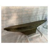 Antique Handmade Boat Primitive Wood & Metal