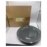 Longaberger Woven Traditions Pewter Dinner Plate