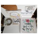 Assorted Home Decor Signs, Pig Display