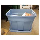 Tote With Cleaning Items