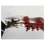 Cast Iron Fire Patrol Wagon With Horses