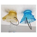 Blue & Amber Small Glass Dish