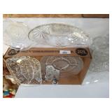 Assorted Beveled Glassware