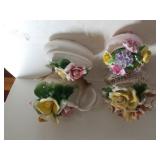 Assorted Capodimonte Flower Displays