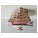 Longaberger Pink Cancer Awareness Basket With Lid