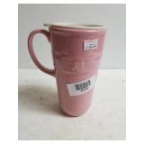Longaberger Pottery Pink Beverage Container