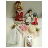 Assorted Small Dolls, Doll Hat