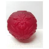 Ted Glass Flowered Globe For A Lamp