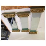Mirrors With Ornate Carved Tops & Bottoms