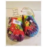 Tie Dye Crocs Sz 9