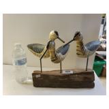 Carved Shorebirds Signed By Artist