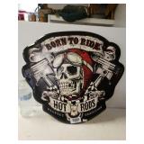 Born To Ride Metal Sign