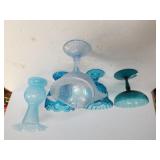 Valve Blue(possible Fenton), Assorted Depression