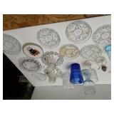 Assorted Glassware (Coasters, Candlestick Holders