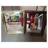 Calvert Extra And Ambassador Beer Mirrored Signs