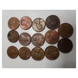 (14) Pennies Various Dates From 1960