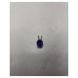 Ladies Blue Stone Pendant