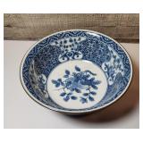 Blue and white Japanese persimmon bowl
