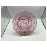 Longaberger Rare Pink Heisey Glass Basket Plate