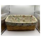 Longaberger Vanity Basket With Liner And