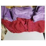 Red Placemats, ,  Purple Towels