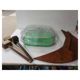 Chip And Dip Tray. Moon Shelf And Mallets