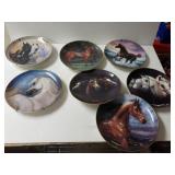 0the Danbury Mint Horse Collectors Plates And