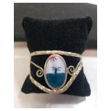 Ladies Unique Design Cuff Bracelet - Marked