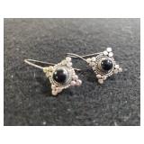 Ladies Sterling Silver Diamond Shaped Dangle