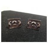 Pair Of Sterling Footprint Cufflinks