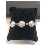 Ladies Sterling Silver Sun Bracelet