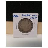 1906 Barber Half Dollar