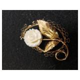 Ladies Beau Sterling Flower Pin