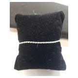 Ladies Sterling Silver Rope Bracelet
