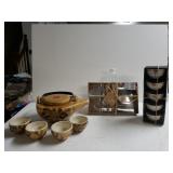 Vintage Bombay Teapot, With Matching Cups, Cheese