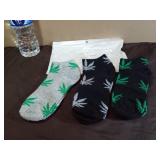 NEW 5 Pairs of Marijuana Leaves Low-Cut Socks