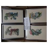 Set Of 4 Sidney Z Lucas Framed Victorian Pictures