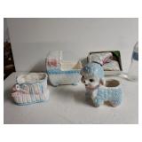 Vintage Rubens Originals Ceramic Baby Planters