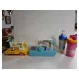 Vintage Kids Sewing Machines And Tumblers