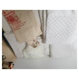 Lace, Bag & White Pillow Shams