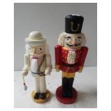 White Nutcracker & Nutcracker Statue