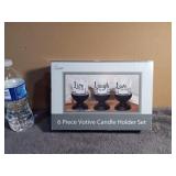 NEW IN BOX 6 Piece Votive Candle Holder Set