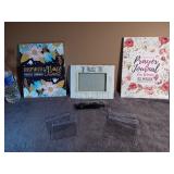 2 Prayer Journals, Photo Frame & Clear Luggage