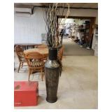 Tall Metal Decorative Vase