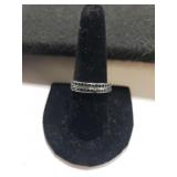 (2) Sterling Silver Ring Set W/Black Stones