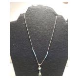 Ladies Sterling Silver & Turquoise Necklace