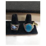 (2) Vintage Mens Rings - Size 9 & 11.5